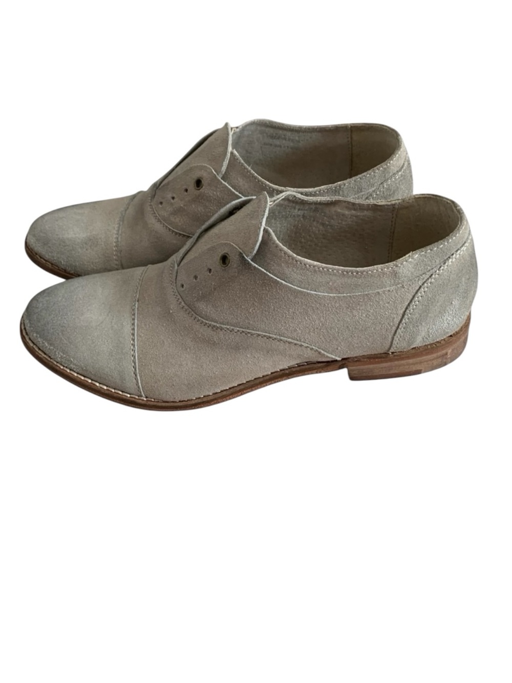 Free People Suede Distressed Oxford Shoes Size 37